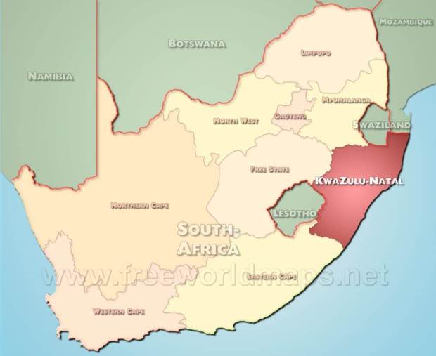 kwazulu-natal-map